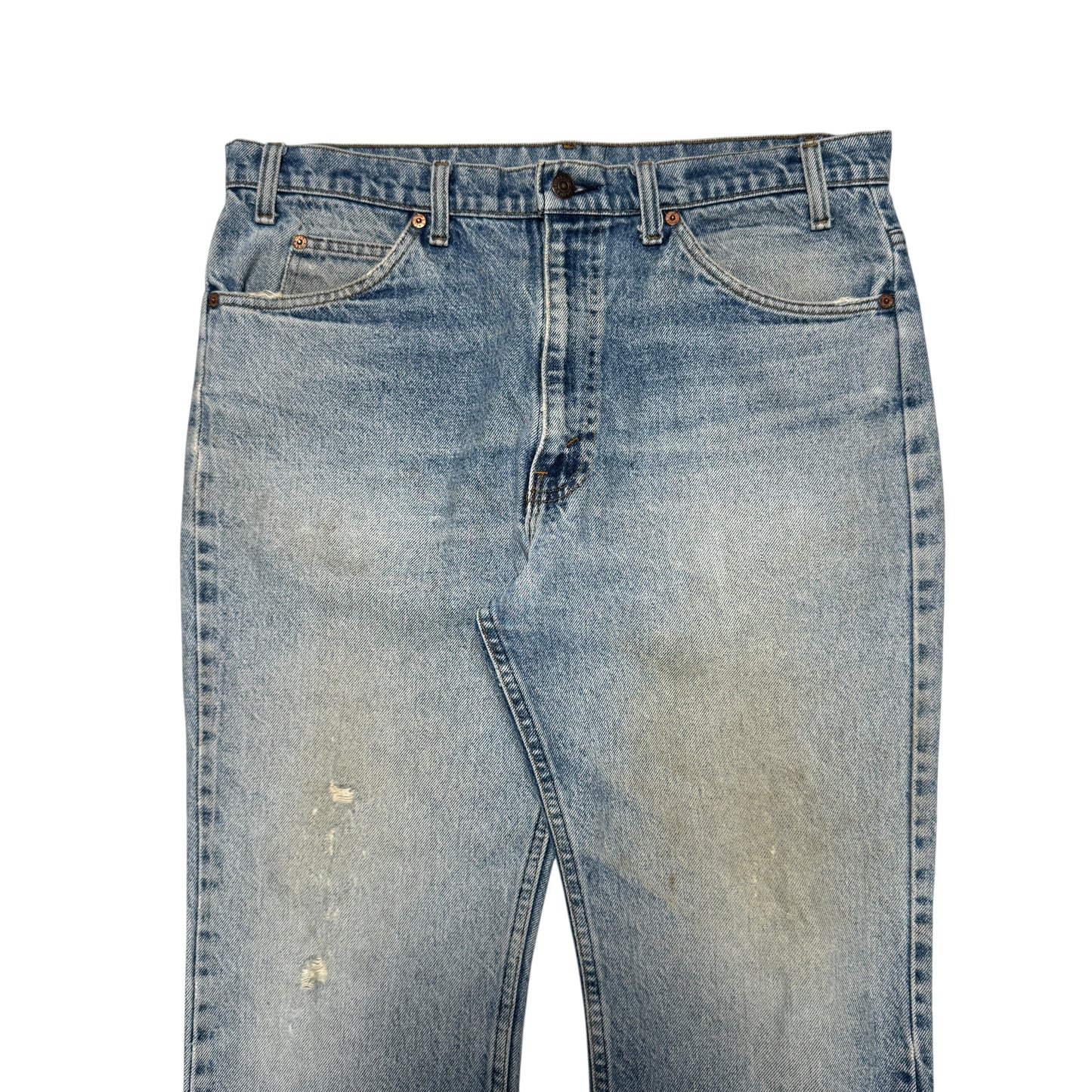 1980s Levi 517 Orange Tab "Light Wash" Size: 36W/30L