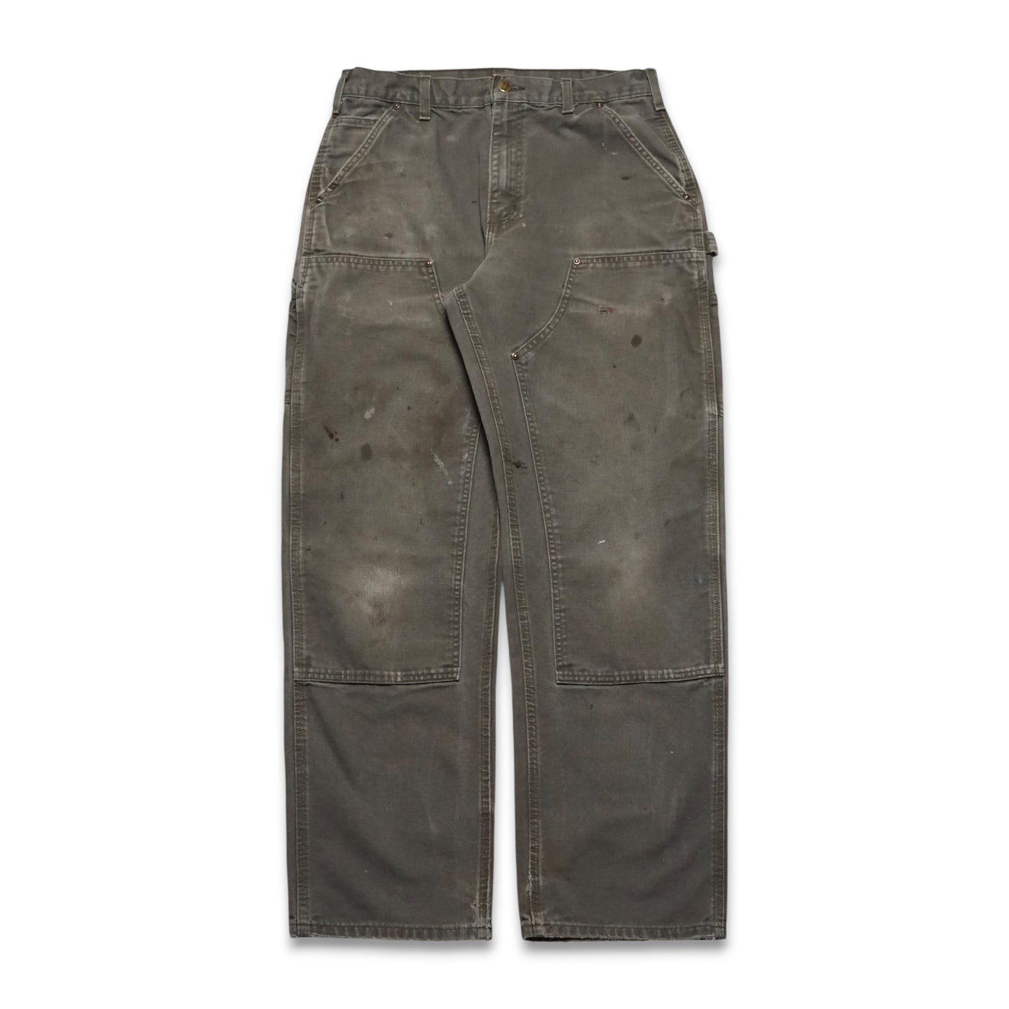 2000s Carhartt Double Knee "Olive" Size: 33W/31L