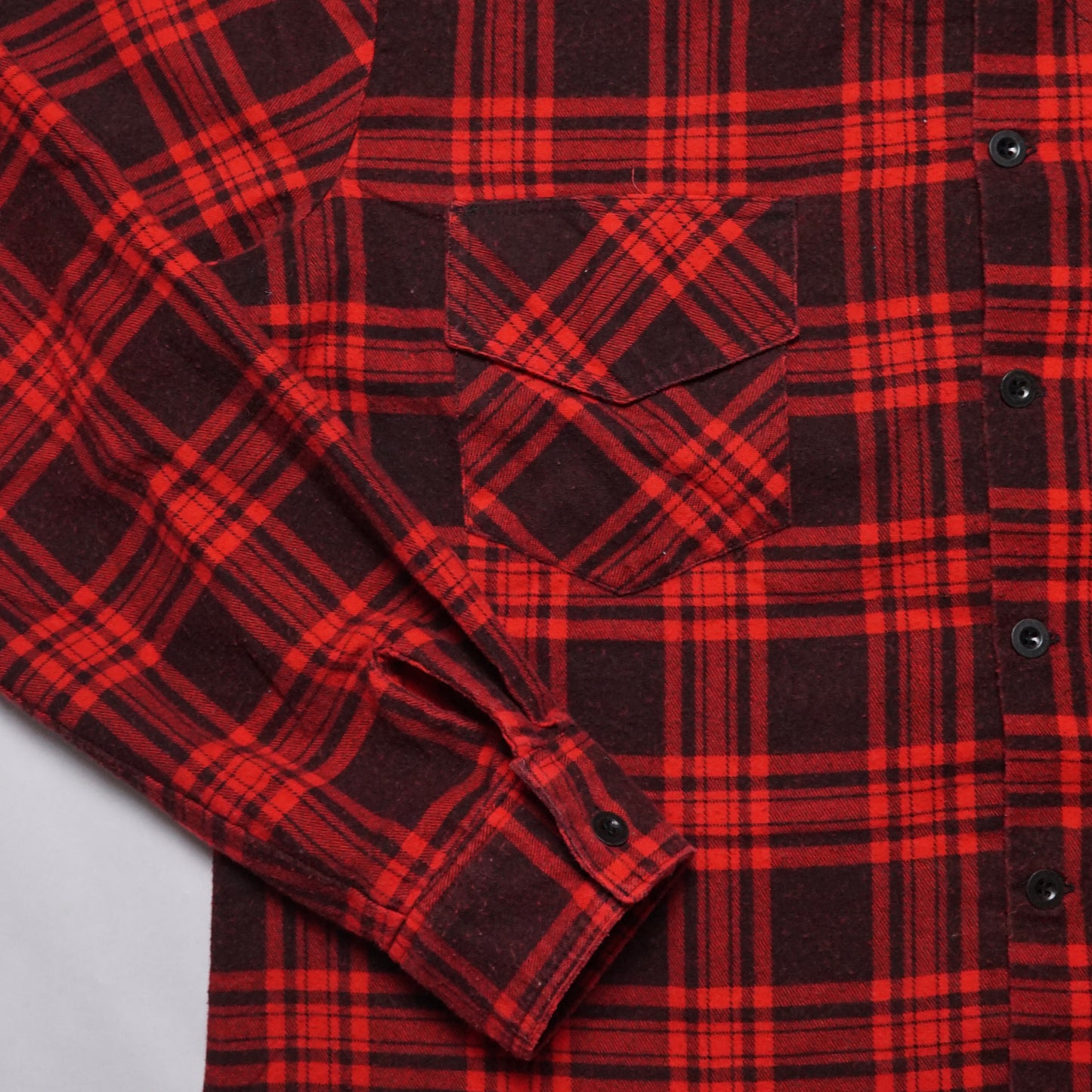 1970s Cotton Flannel "Plaid" Size: L/XL