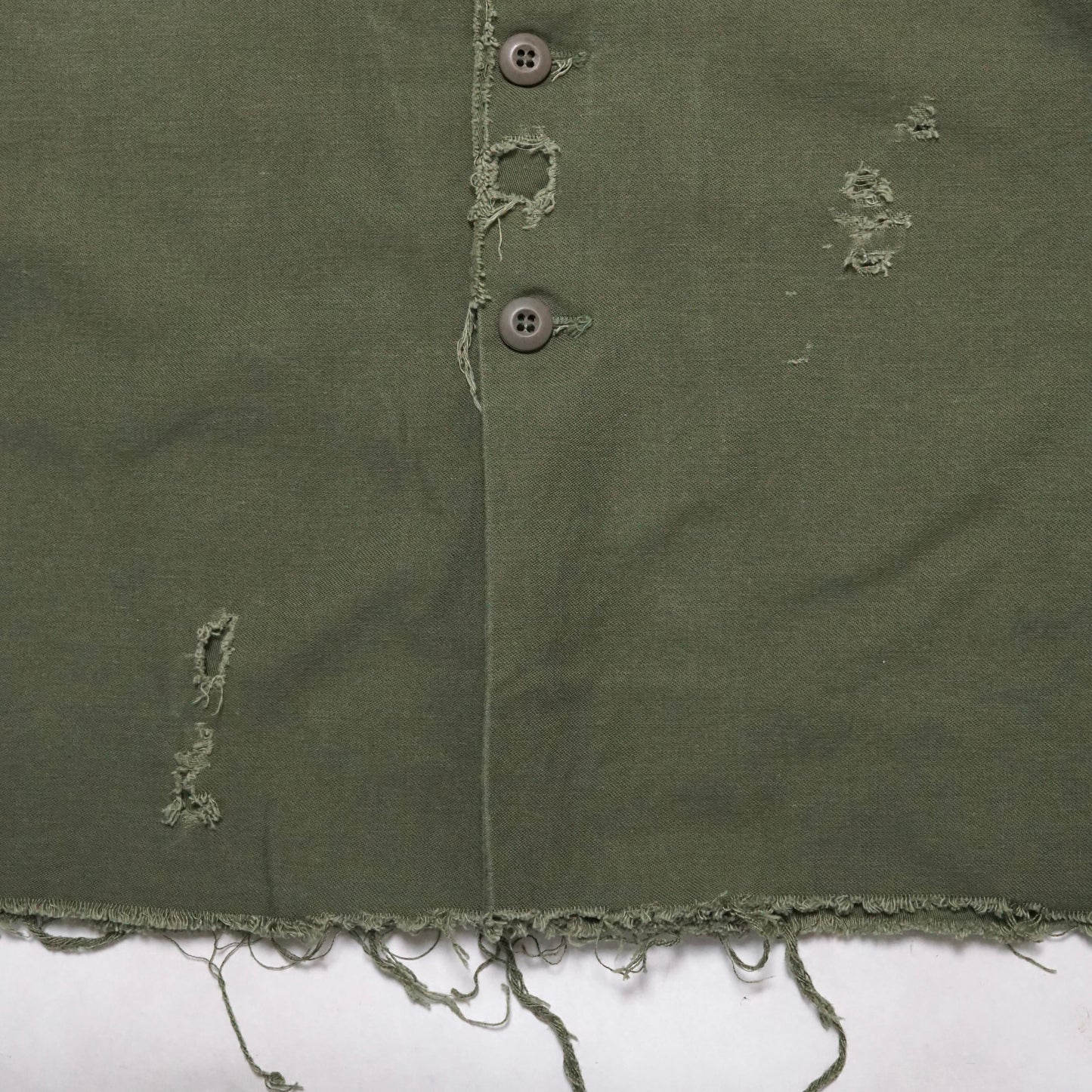 1970s Military OG-107 Fatigue Over Shirt Size: XL