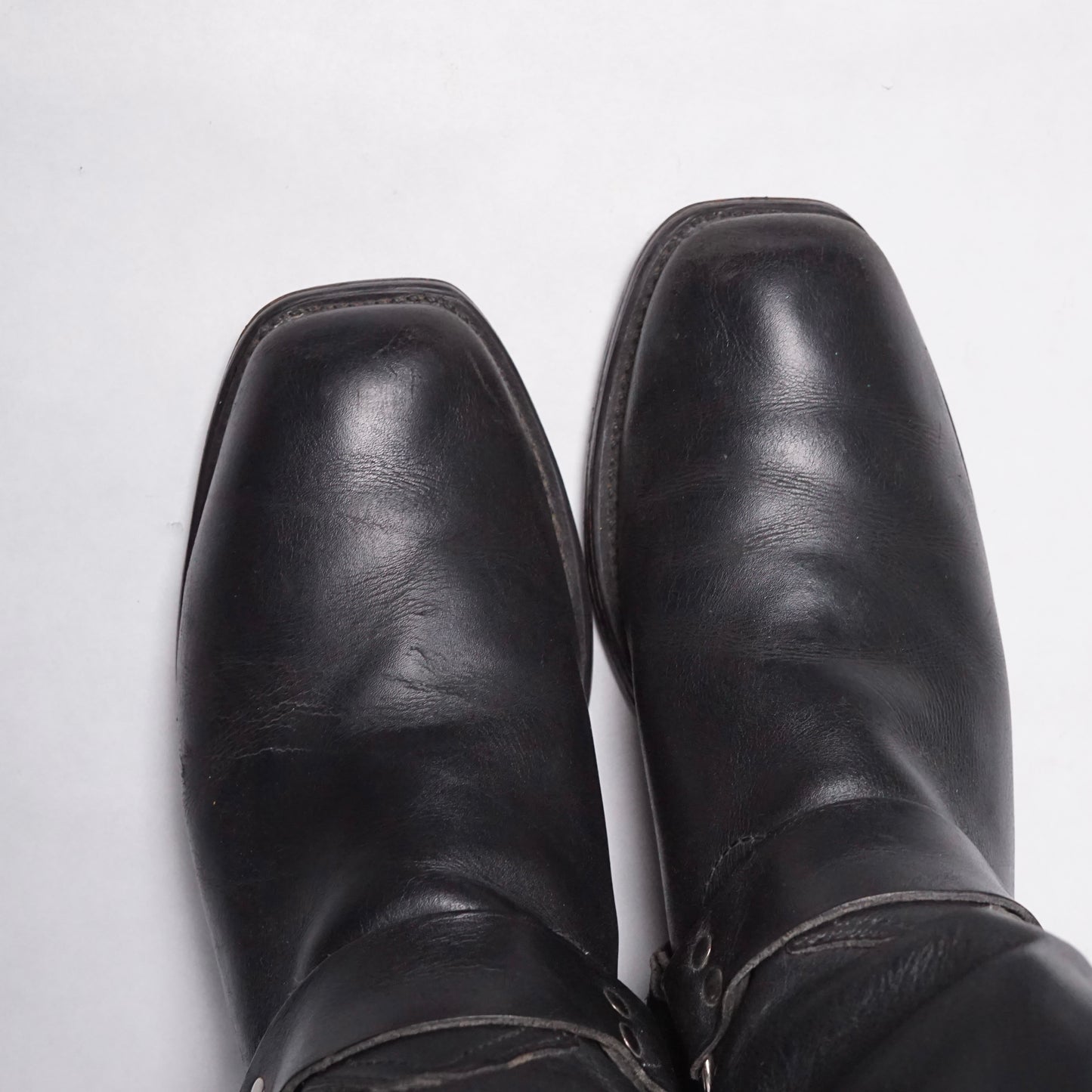 1990s Harness Boot "Black" Size: 10M