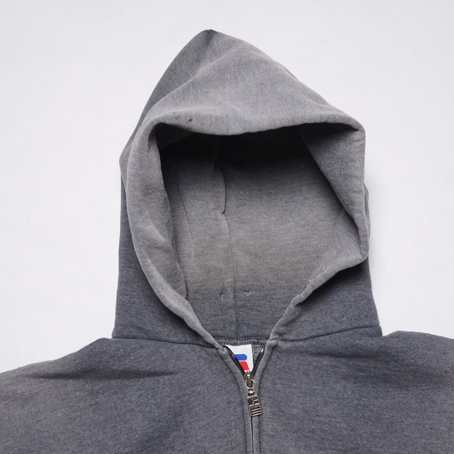 2000s Russell Athletic Zip Up "Grey" Size: L/XL