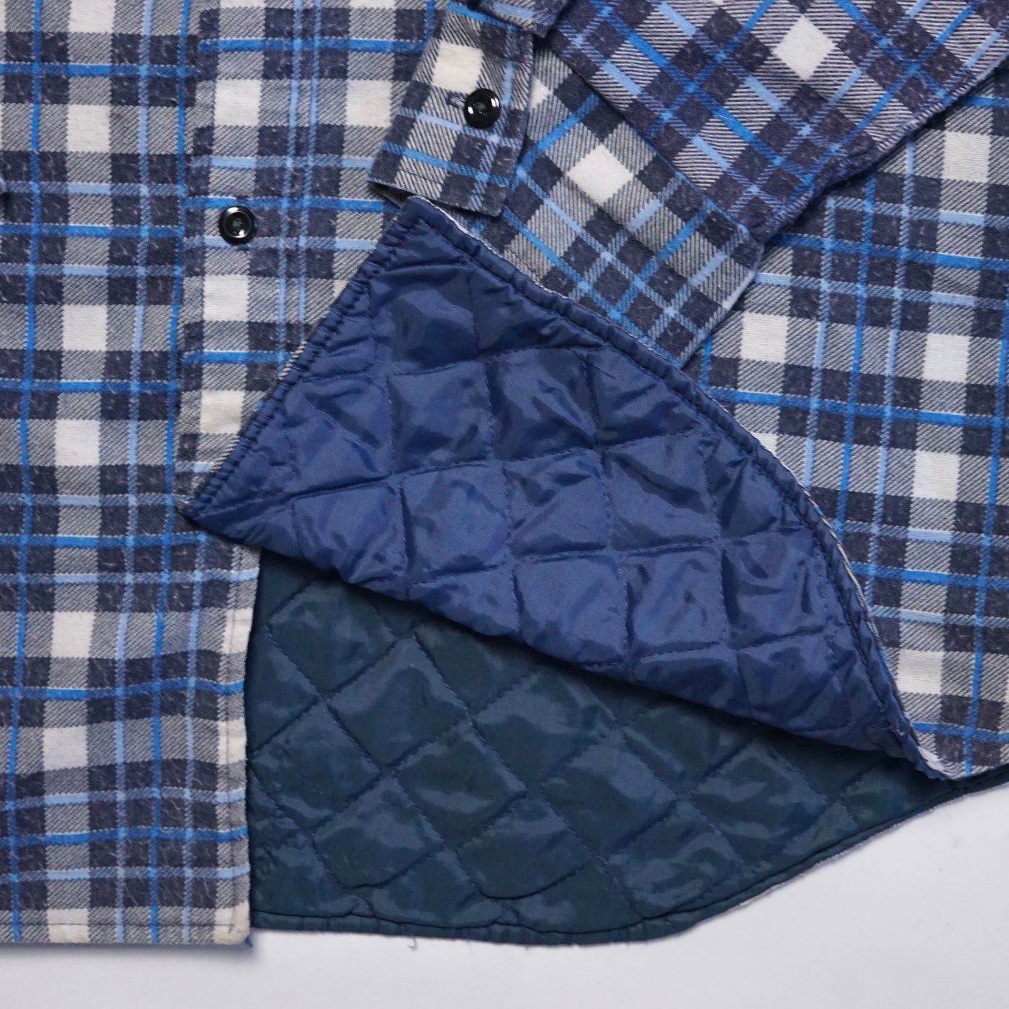1970s JCPenney Cotton Flannel "Blue" Size: L/XL