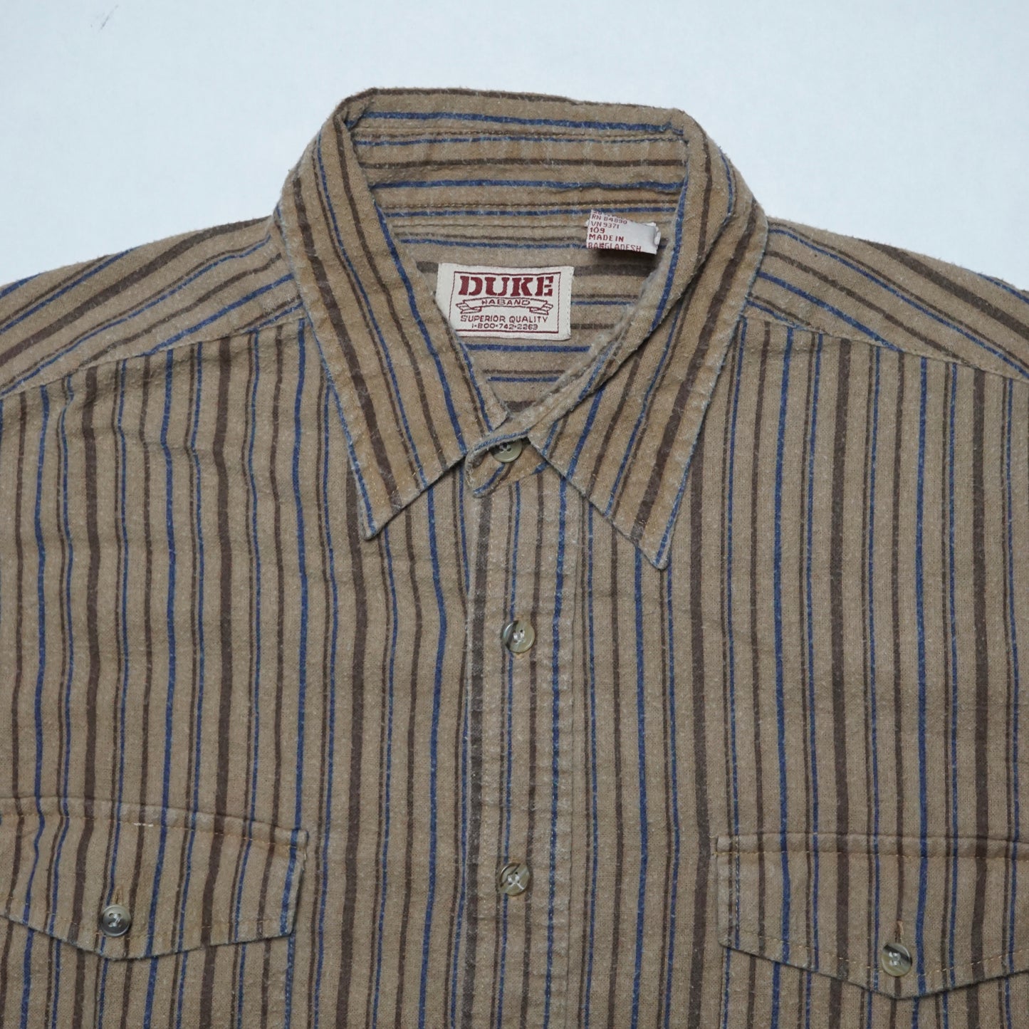 2000s Cotton Over Shirt "Brown" Size: L/XL