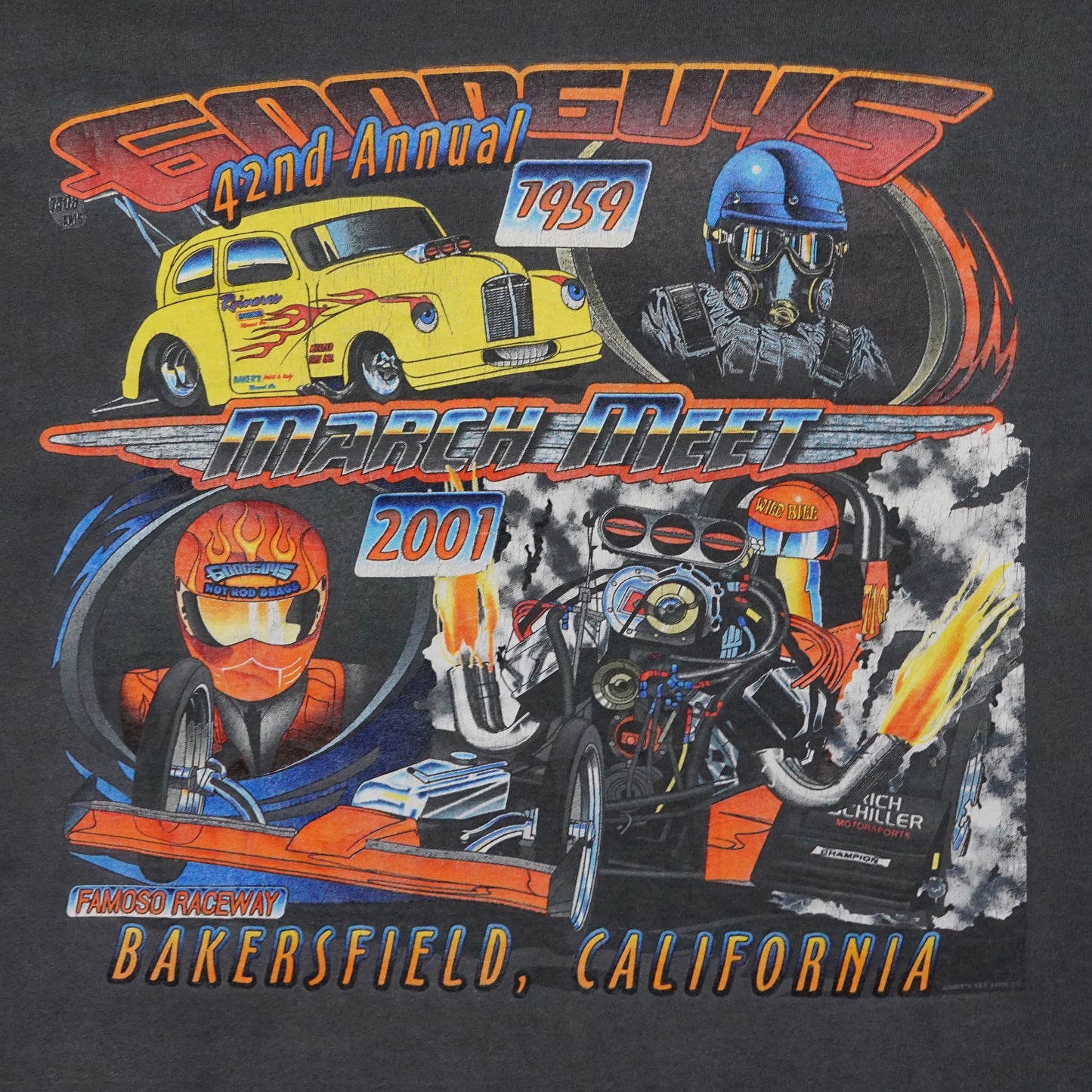 2000s Drag Racing "Faded" Size: M