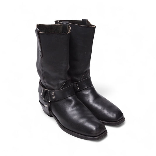 1990s Harness Boot "Black" Size: 10M