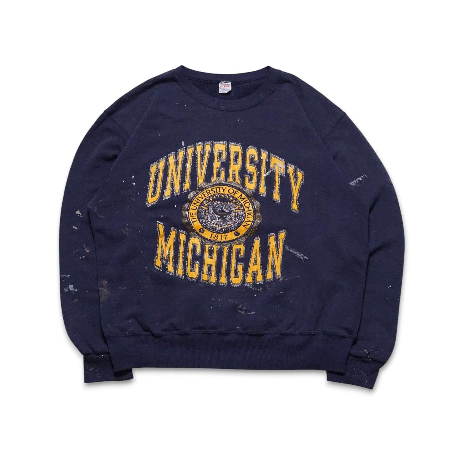 1980s Russell Athletic Sweatshirt "Michigan" Size: L/XL