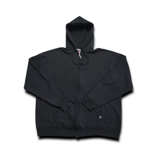 2000s Russell Athletic Zip Up "Black" Size: XL/XXL
