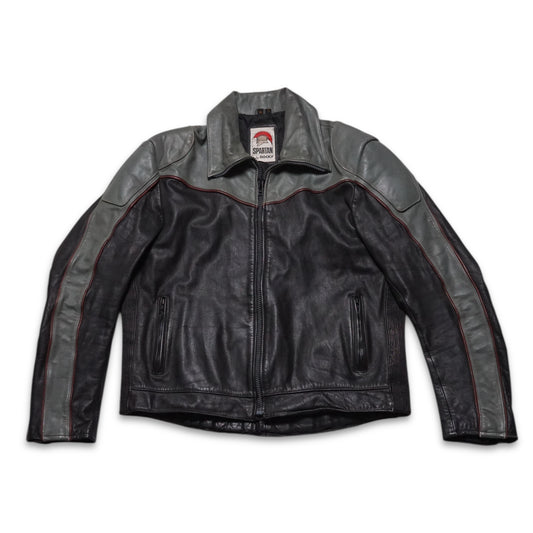 1980s Spartan Racer Leather Jacket Size: L/XL