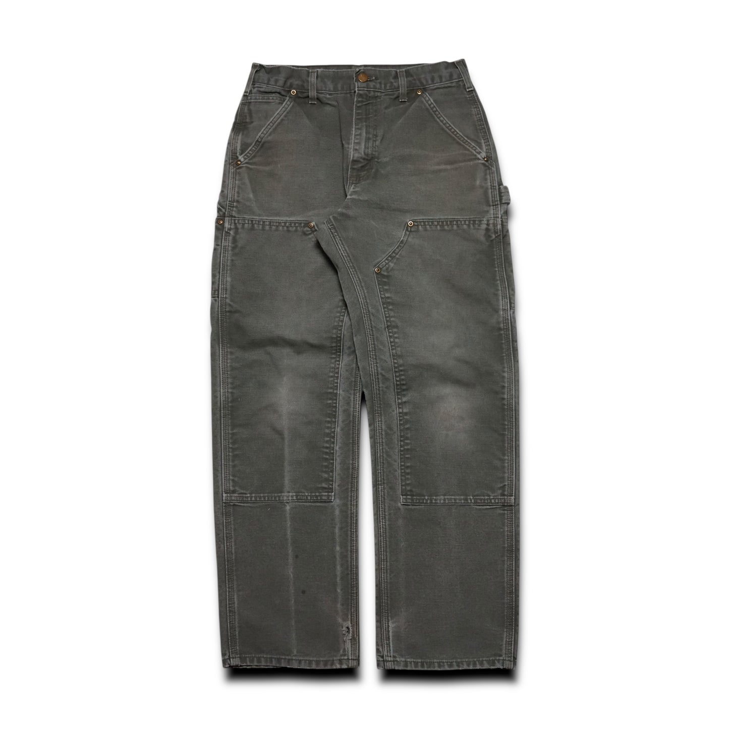 1990s Carhartt Double Knee "Olive" Size: 29W/29L
