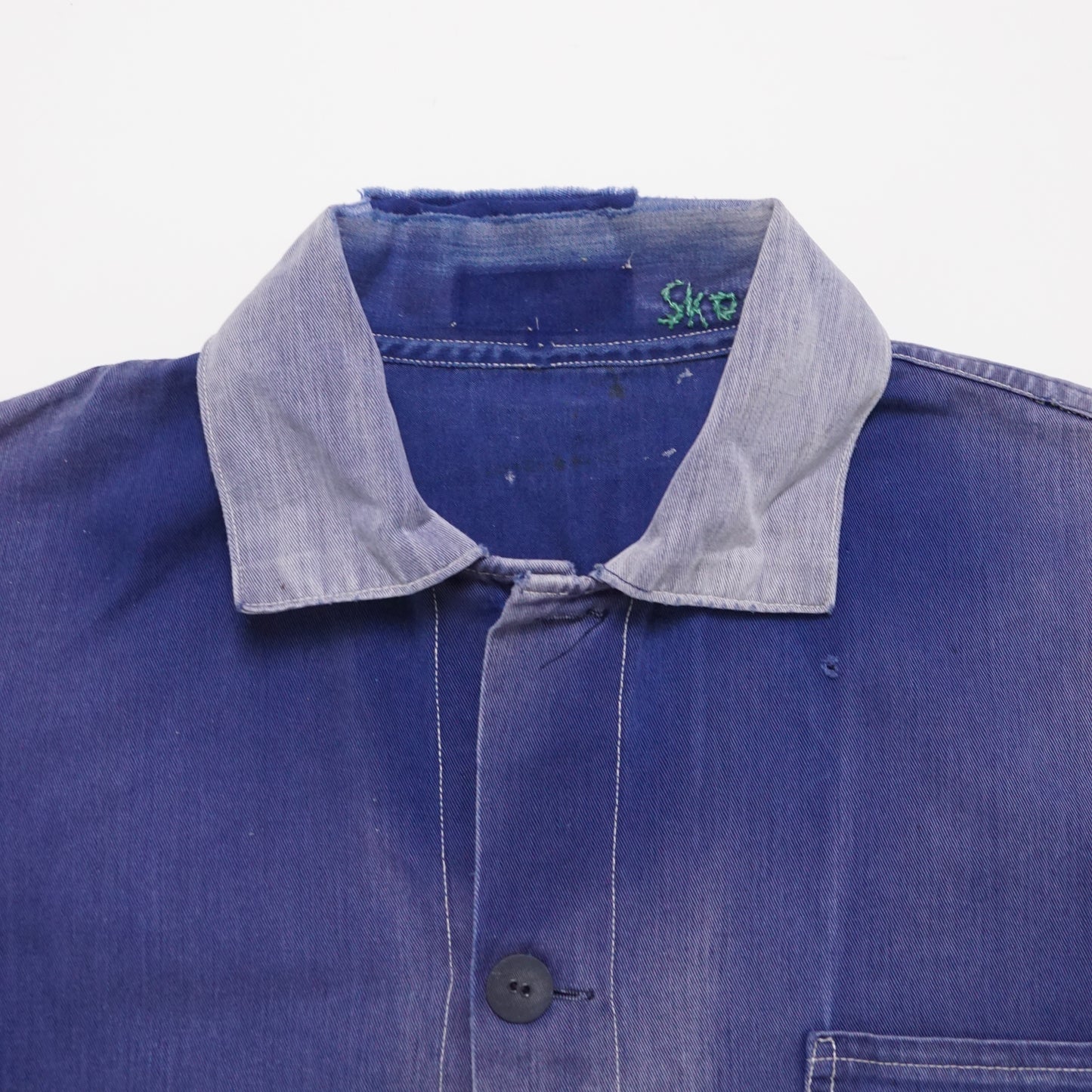 1940s French Chore Jacket "Sunfade" Size: M/L