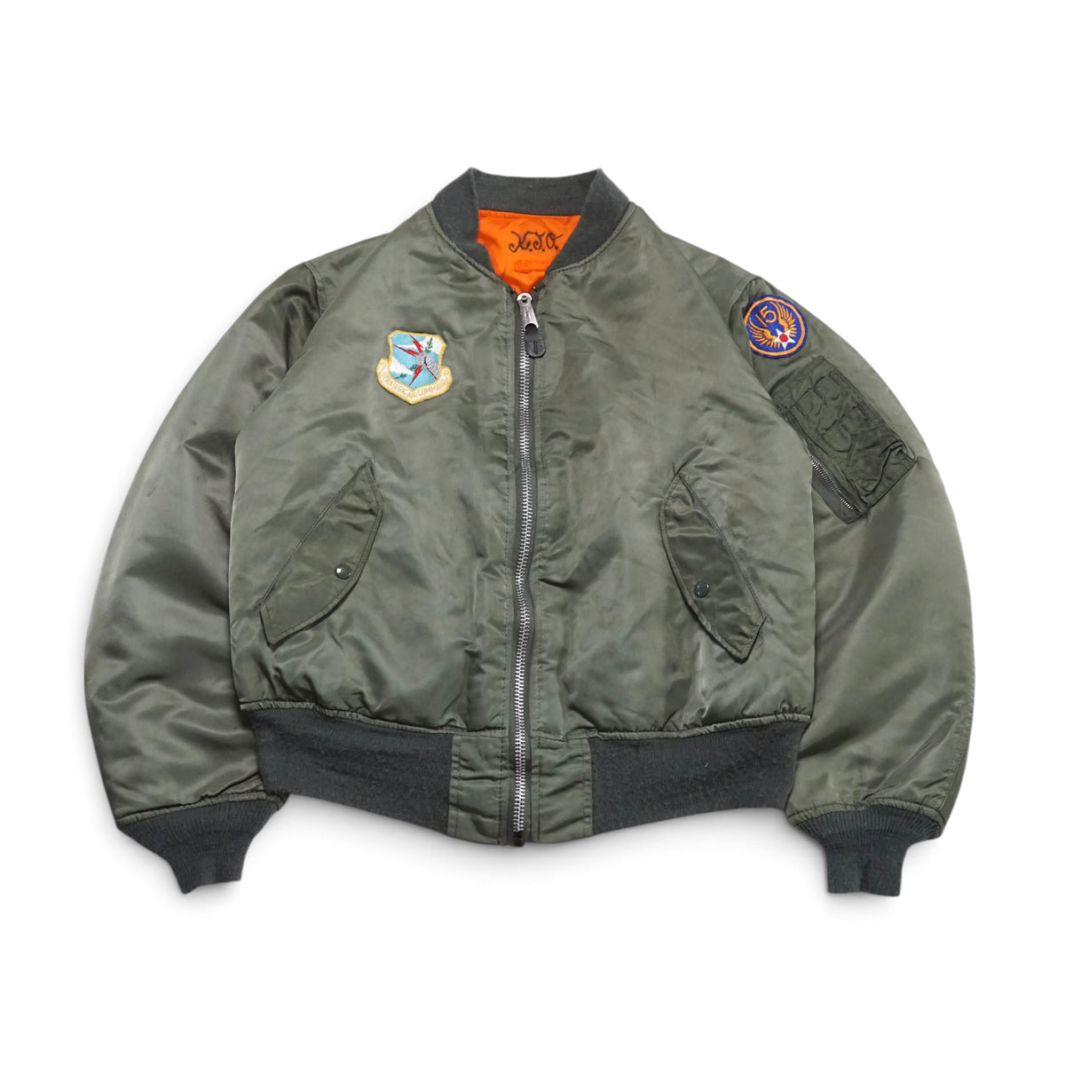 1980s Military MA-1 Bomber Jacket Size: L