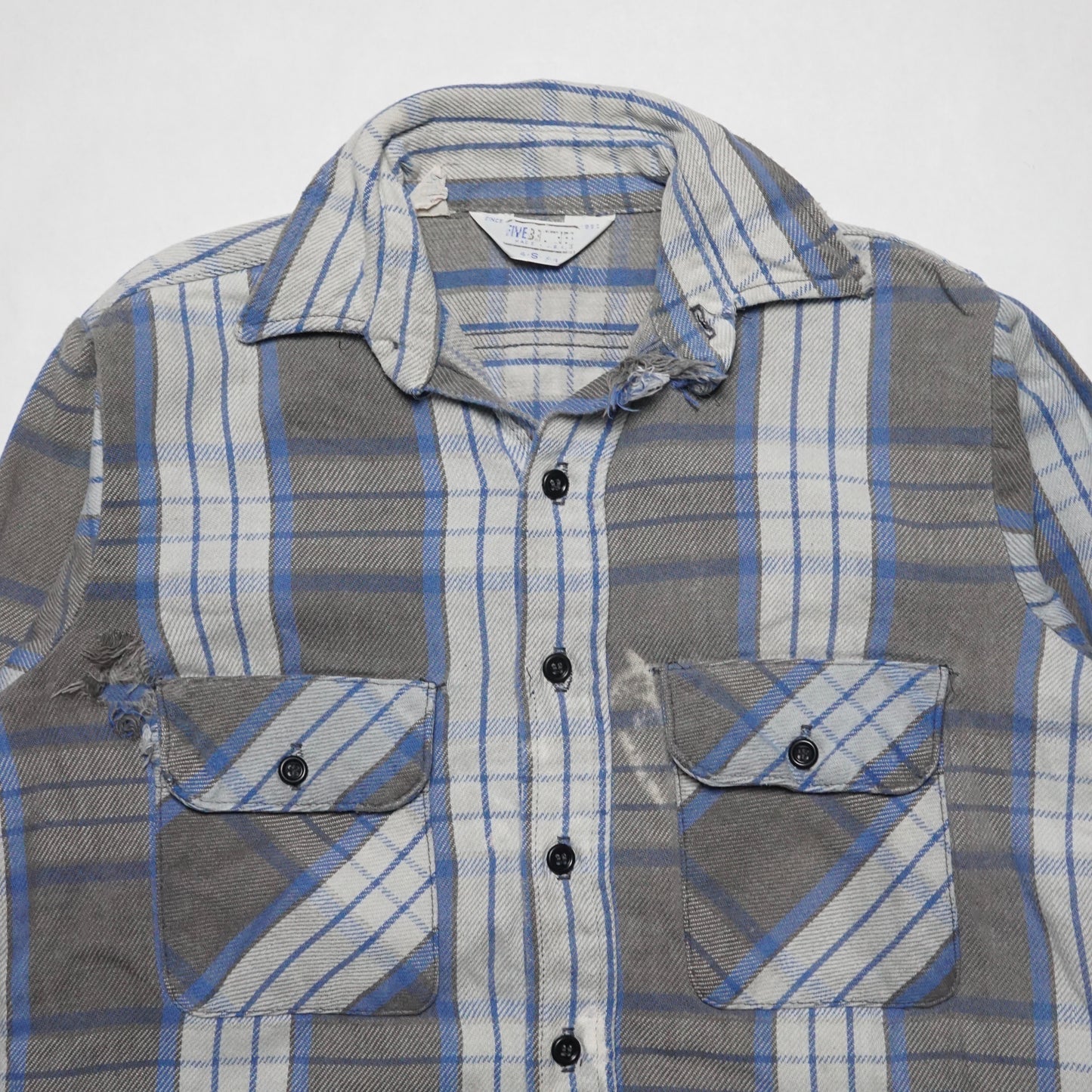 1990s Five Brothers Cotton Flannel Size: S