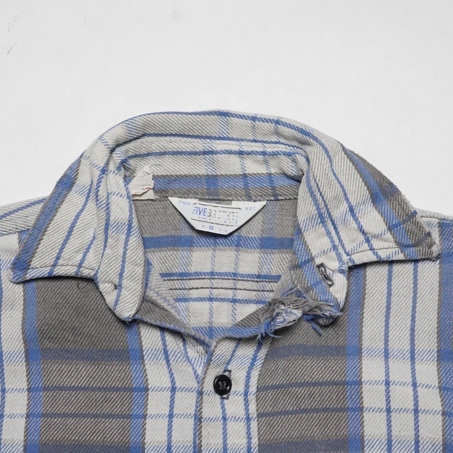 1990s Five Brothers Cotton Flannel Size: S