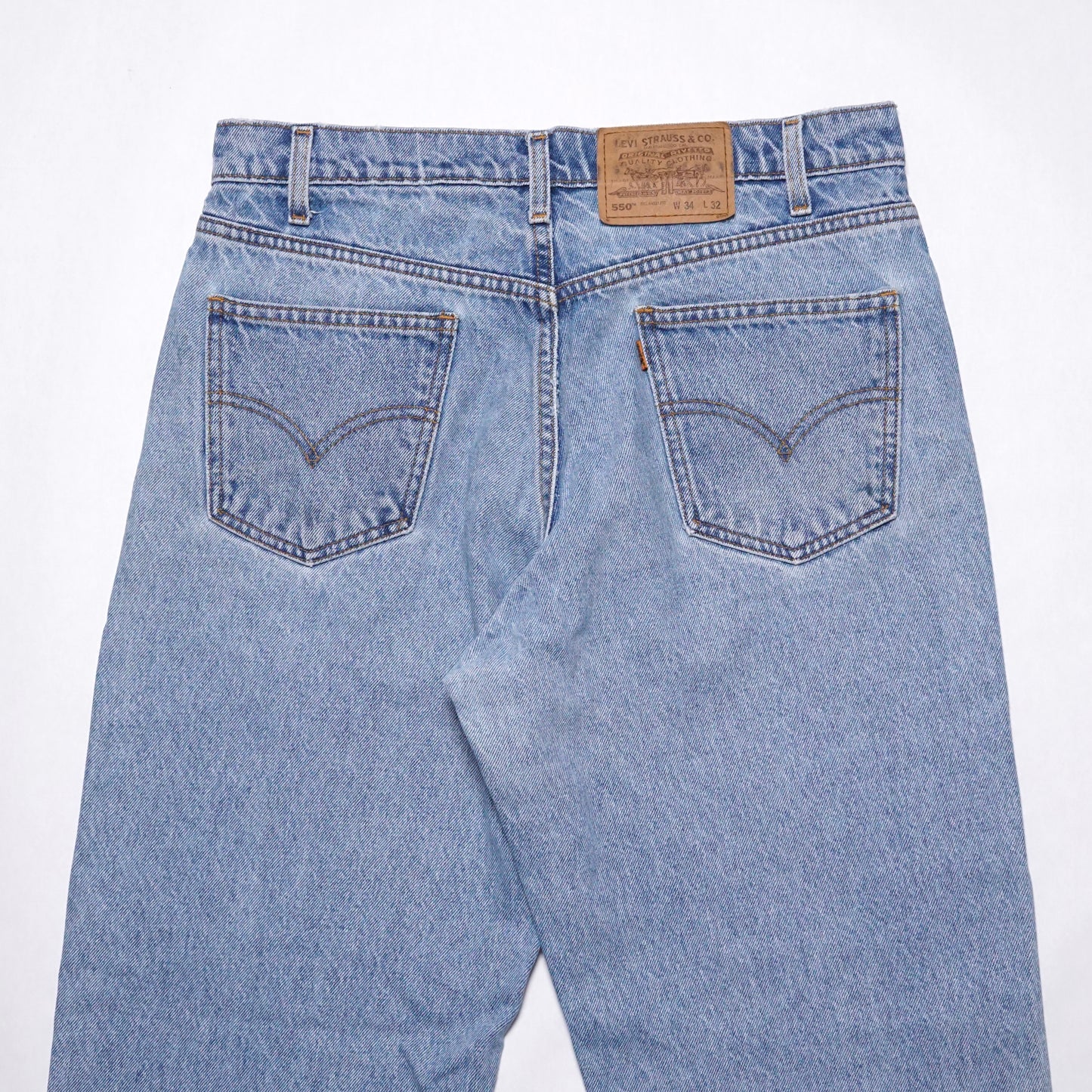 1990s Levi 550 Orange Tab “Stone” Size: 33W/32L