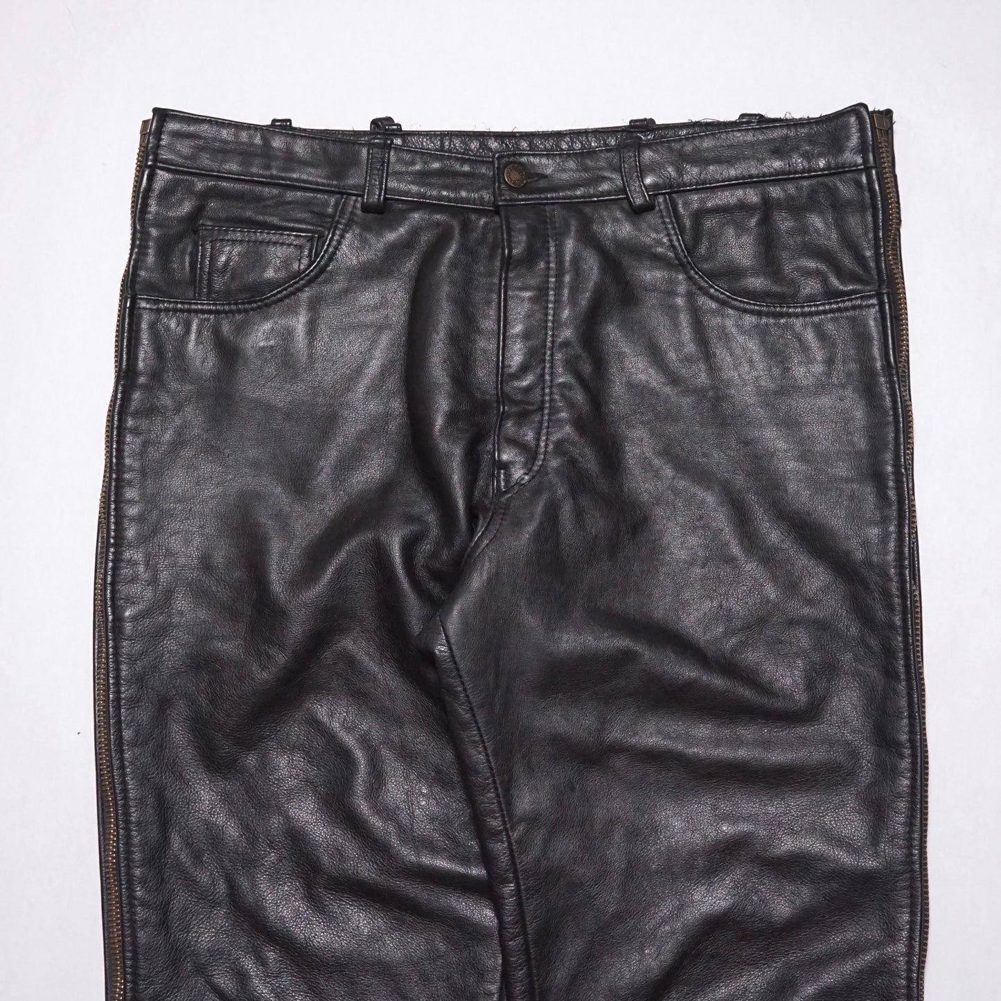 2000s Leather Motorcycle Pant Size: 38W/30L