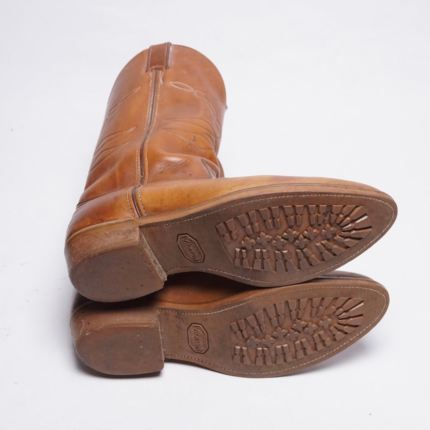 1990s Justin Cowboy Boot “Tan” Size: 11M