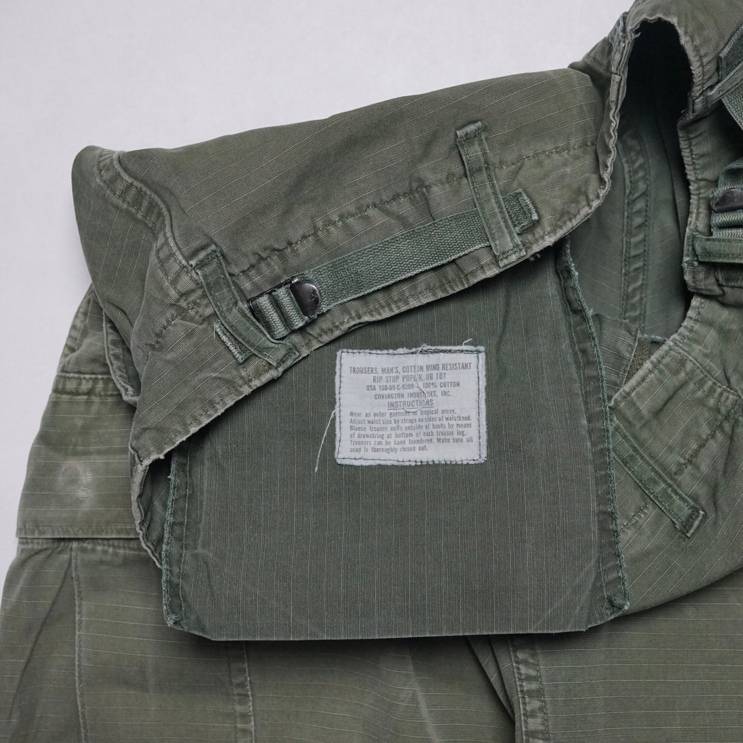 1960s Military Poplin Jungle Cargo Pant Size: S