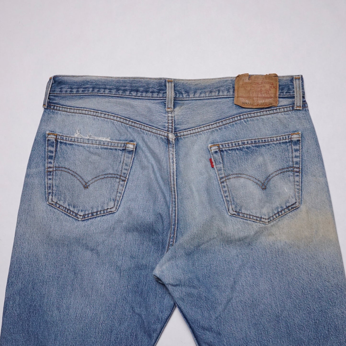 1990s Levi 501 “Thrashed” Size: 36W/33L