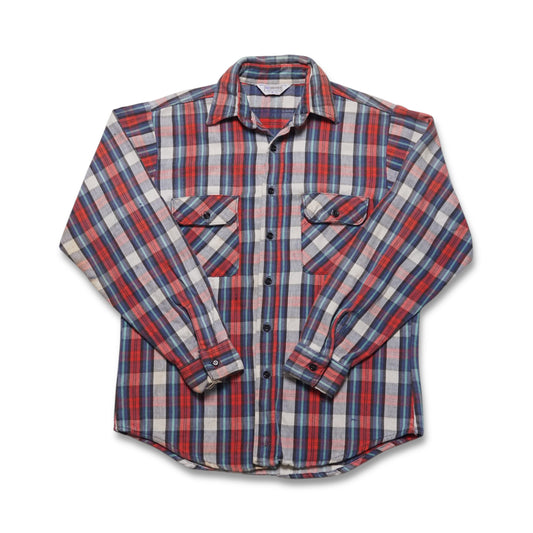 1980s Five Brothers Cotton Flannel Size: M