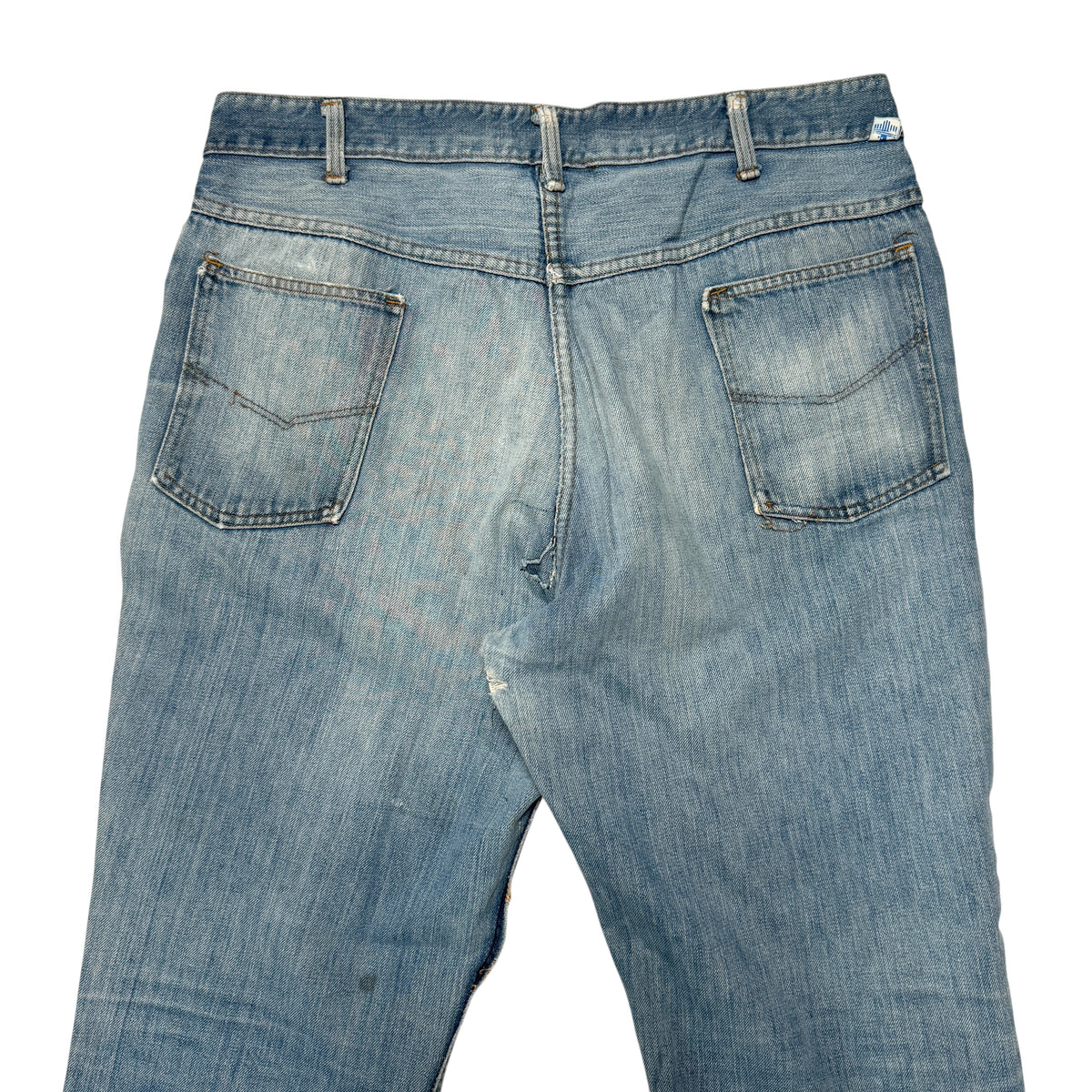 1970s Roebucks Denim "Repaired" Size: 37W/30L