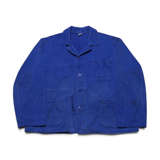 1970s French Chore Jacket "Faded" Size: L/XL
