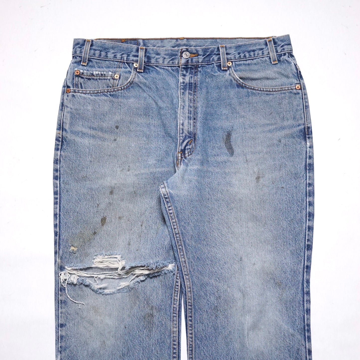 1990s Levi 517 "Thrashed" Size: 37W/33L