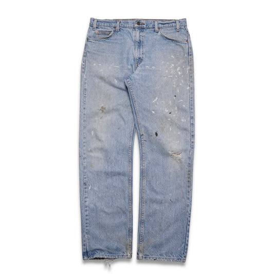 1990s Levi 505 Orange Tab "Paint Splatter" Size: 36W/32L