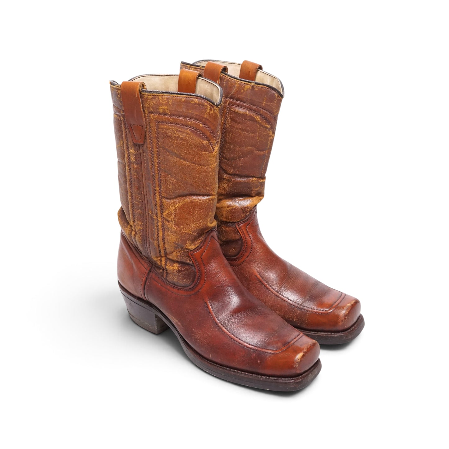 1990s Cowboy Boot "Tan" Size: 9.5M