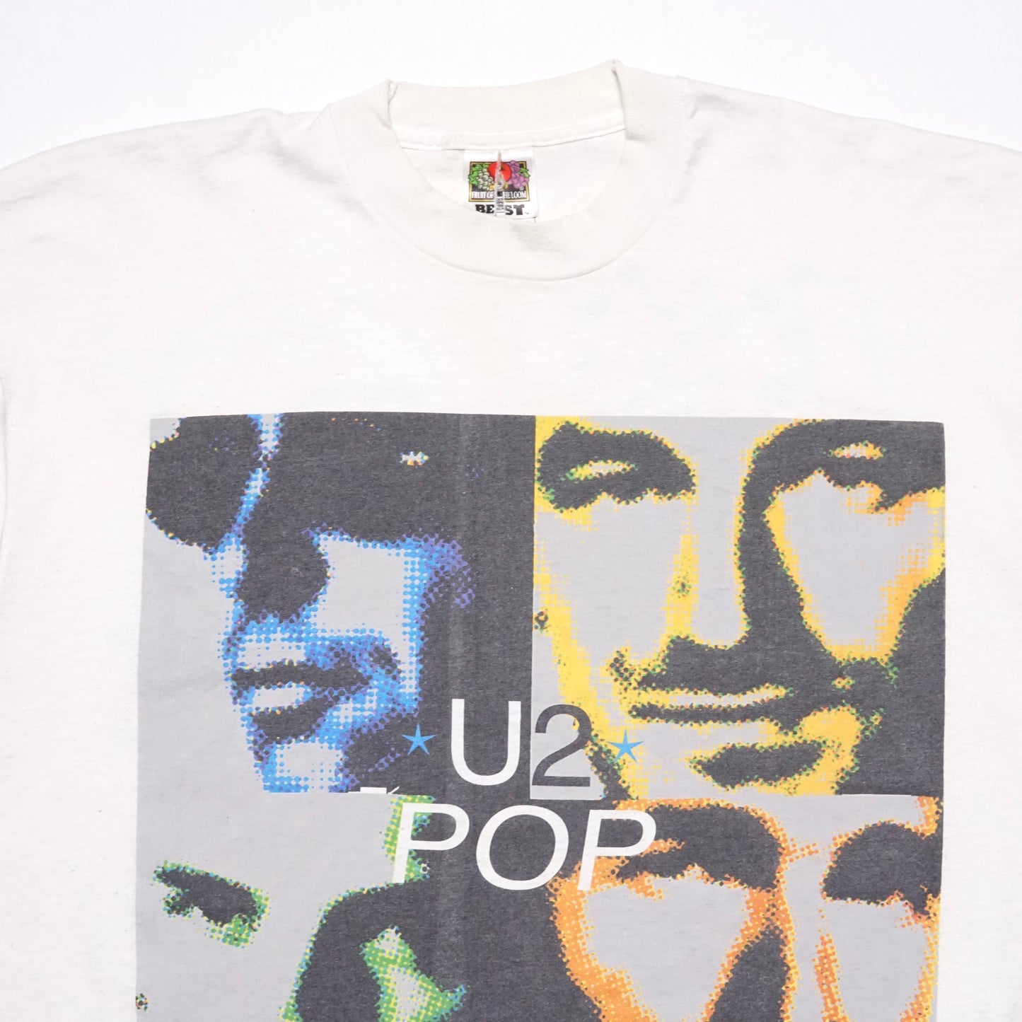 1990s U2 Pop "White" Size: L/XL