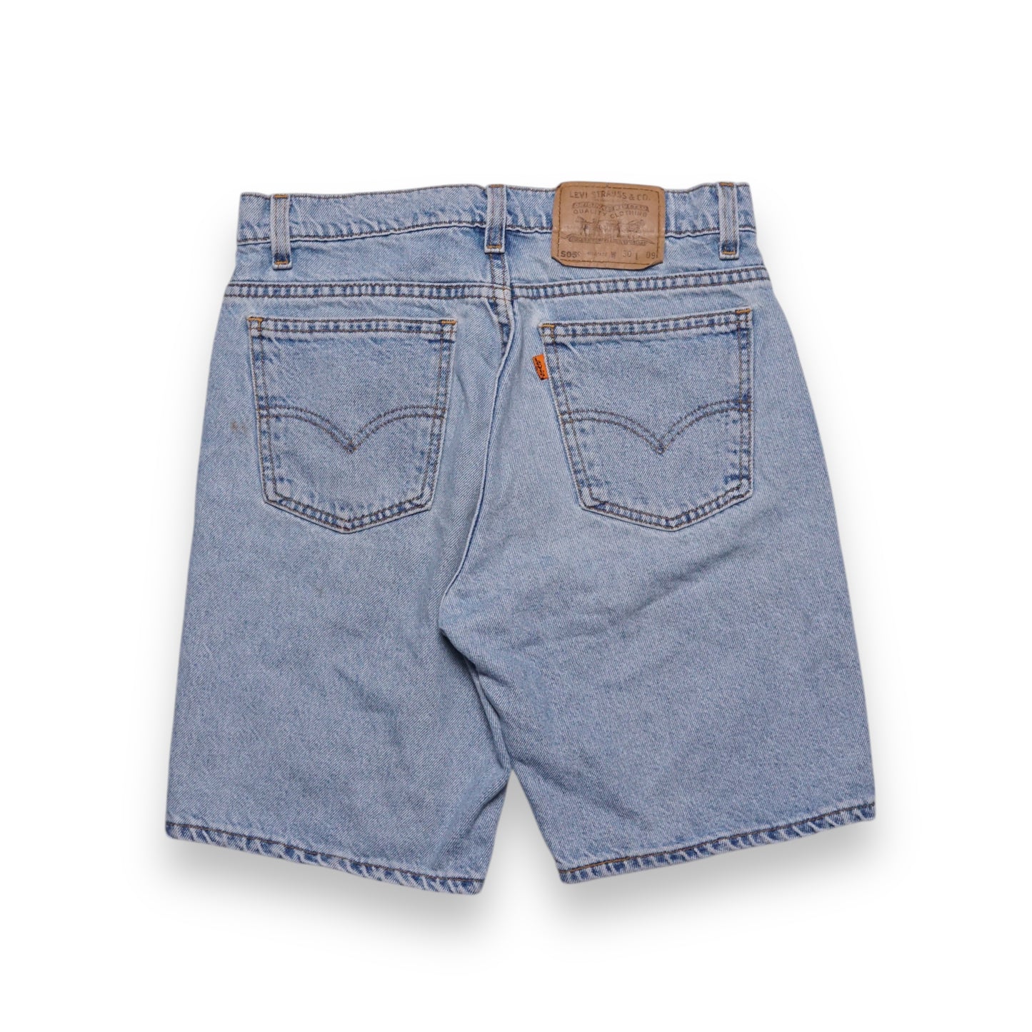 1990s Levi 505 Orange Tab Short "Stone" Size: 30W