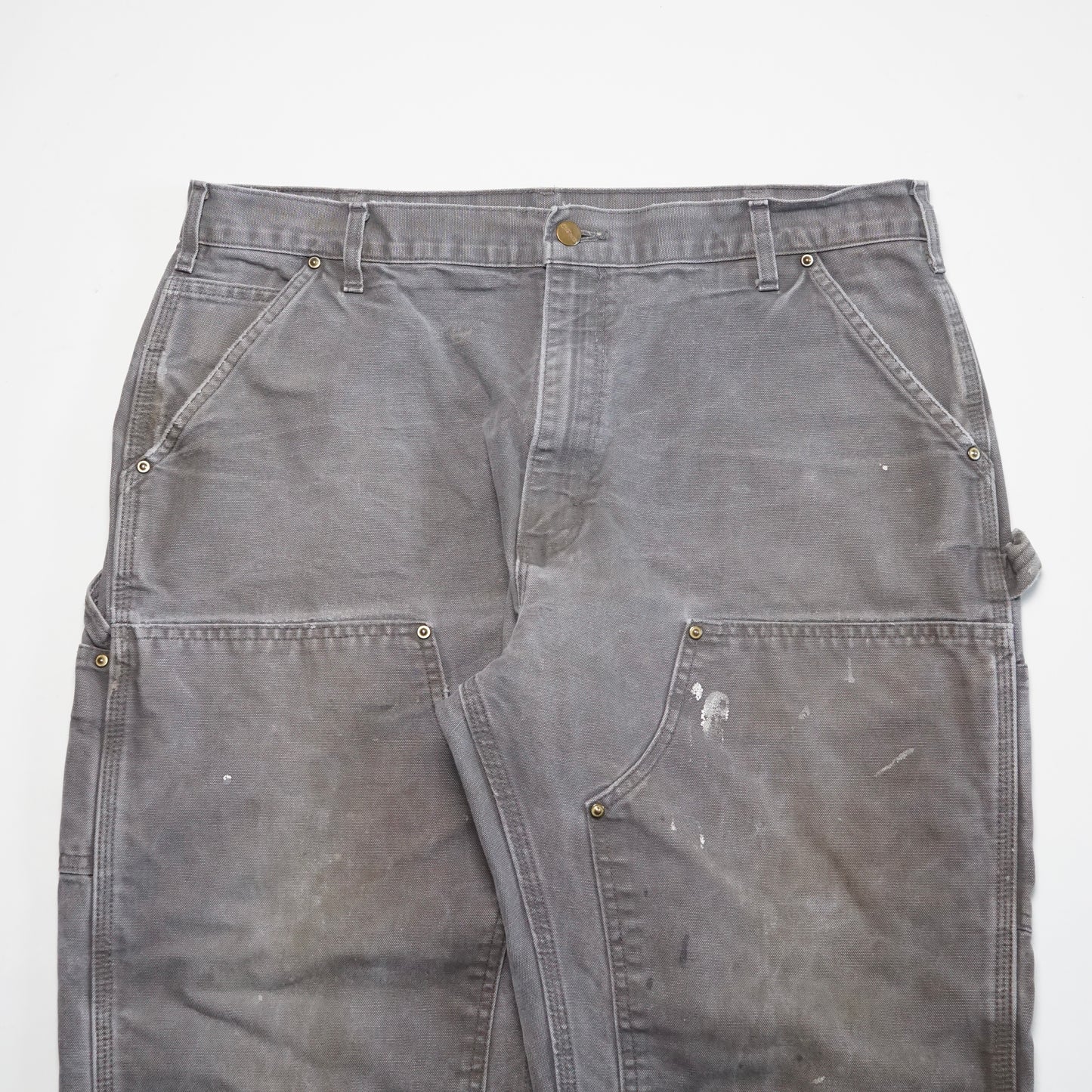 1990s Carhartt Double Knee "Grey" Size: 38W/30L