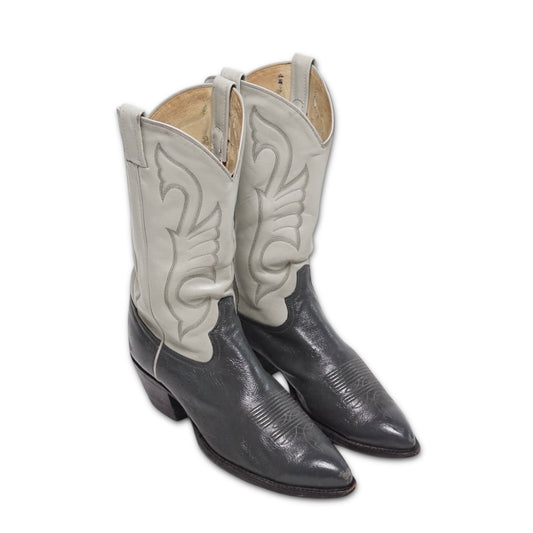 1980s Tony Lama Cowboy Boot "Grey" Size: 10M