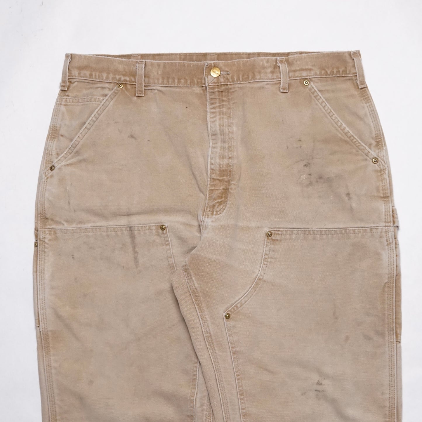 1990s Carhartt Double Knee "Khaki" Size: 37W/33L