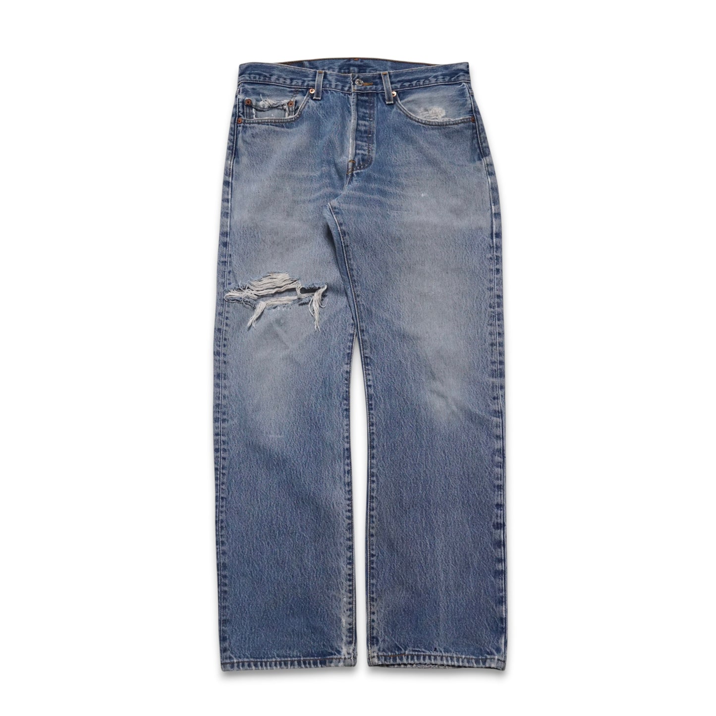 2000s Levi 501 “Distressed” Size: 33W/31L