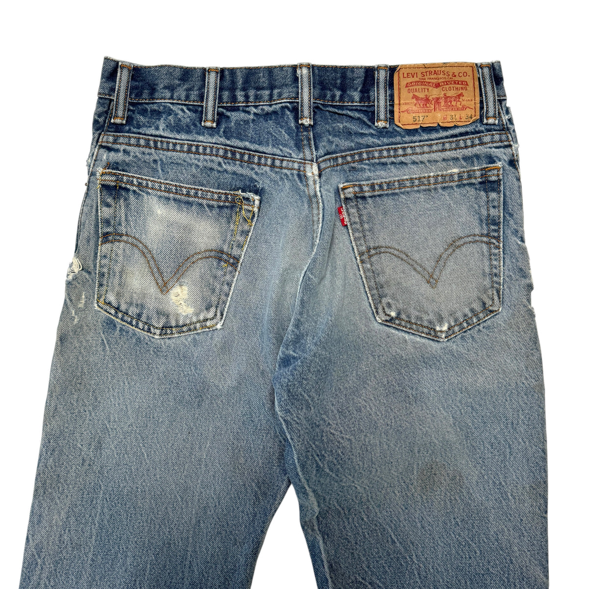 2000s Levi 517 "Thrashed" Size: 31W/35L