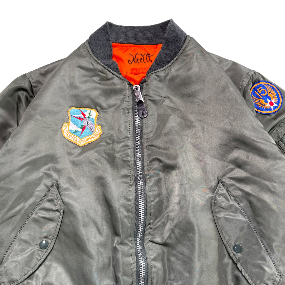 1980s Military MA-1 Bomber Jacket Size: L