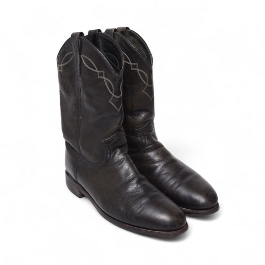 2000s Justin Cowboy Boot “Black” Size: