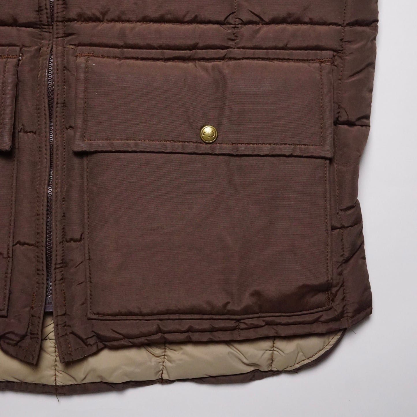 1990s Walls Puffer Vest "Brown" Size: M