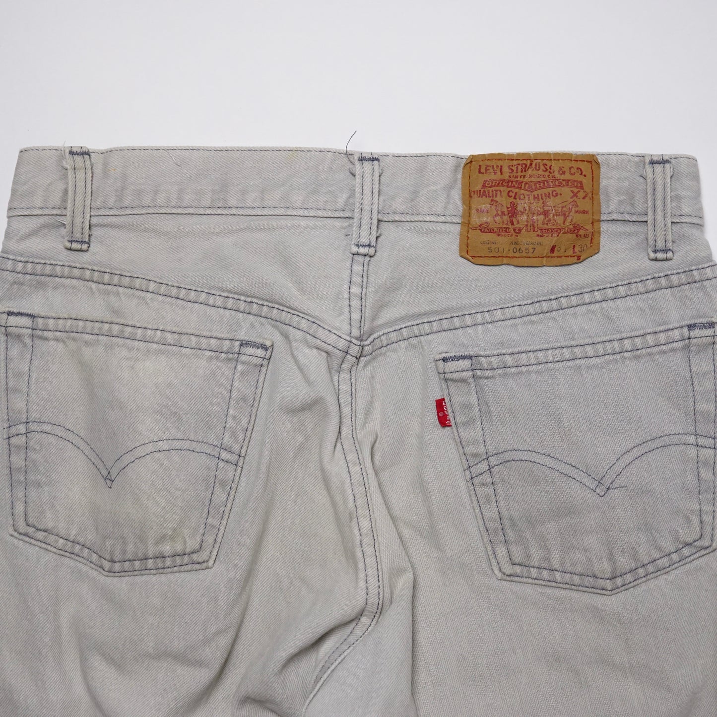 1980s Levi 501 "Grey" Size: 29W/30L