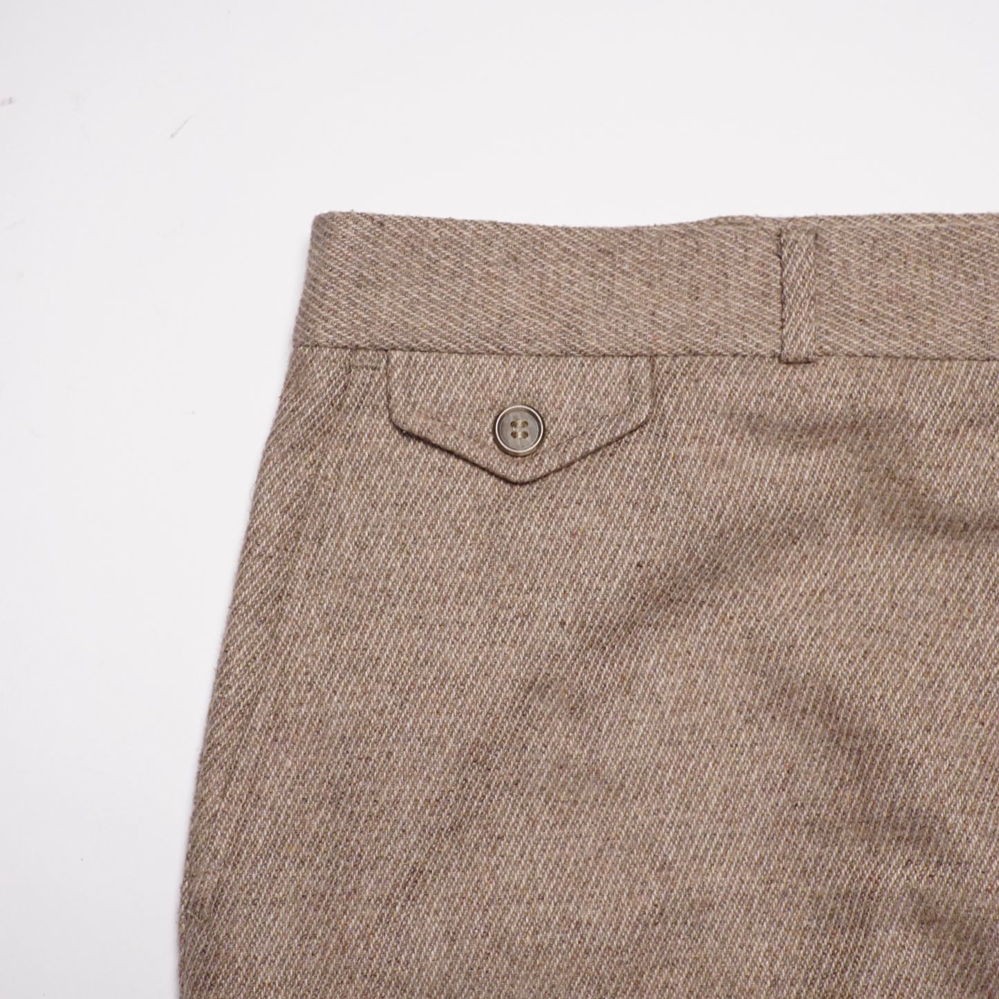 1970s Wool Trousers "Beige" Size: 36W/32L