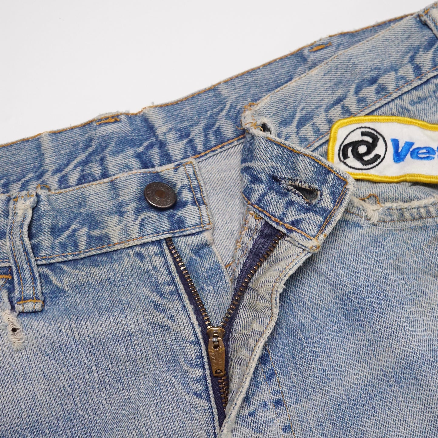 1960s Levi 646 Flares Orange Tab "Patch Work" Size: 33W/31L