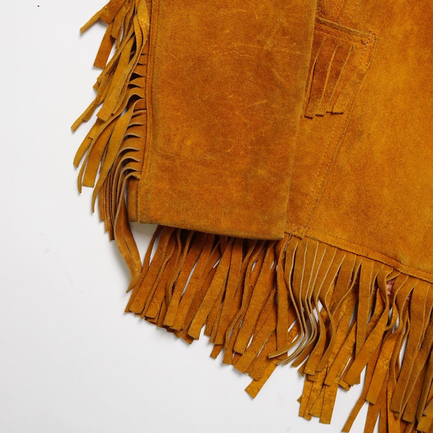 1970s Suede Fringe Jacket "Burnt" Size: L