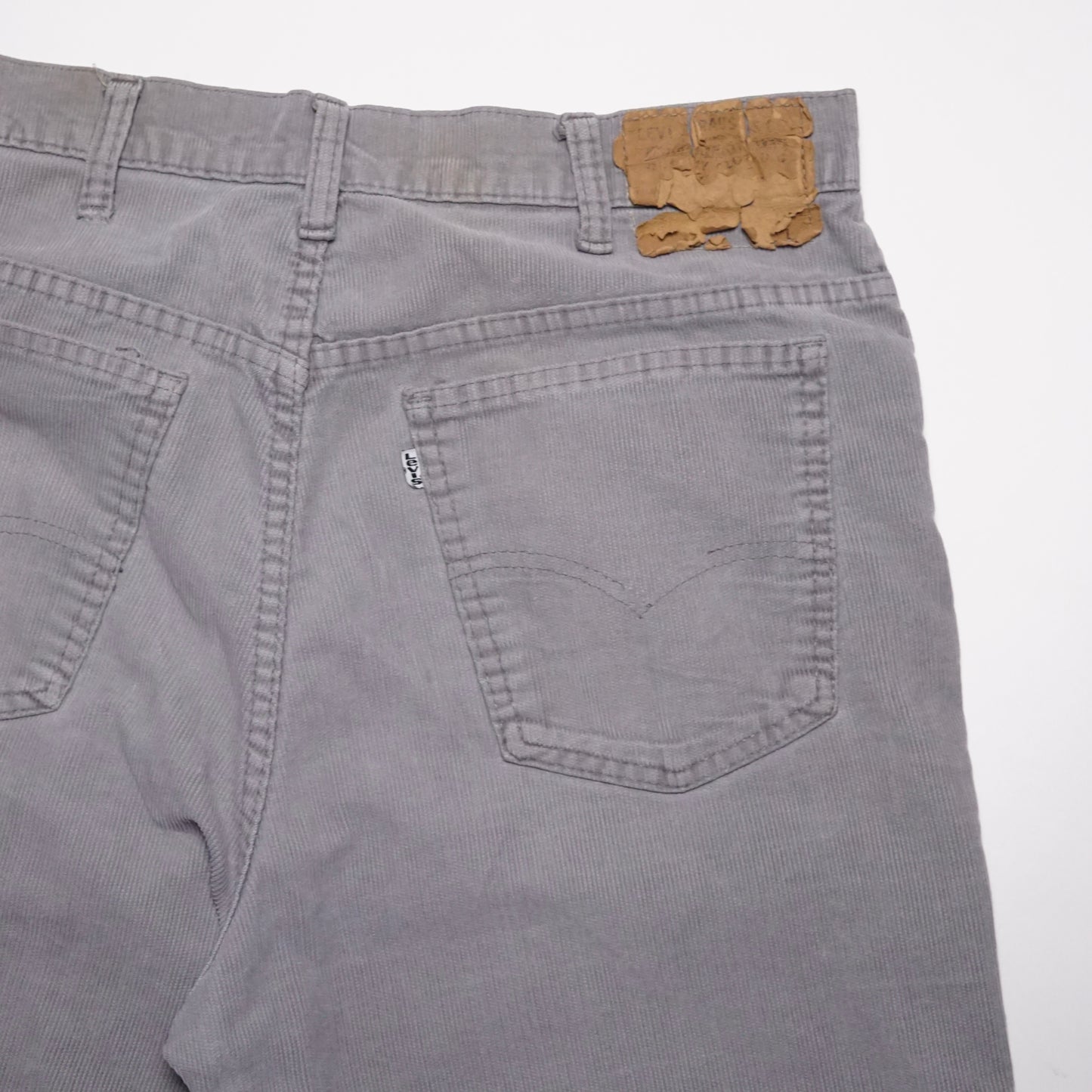 1970s Levi 517 Corduroy "Grey" Size: 34W/30L
