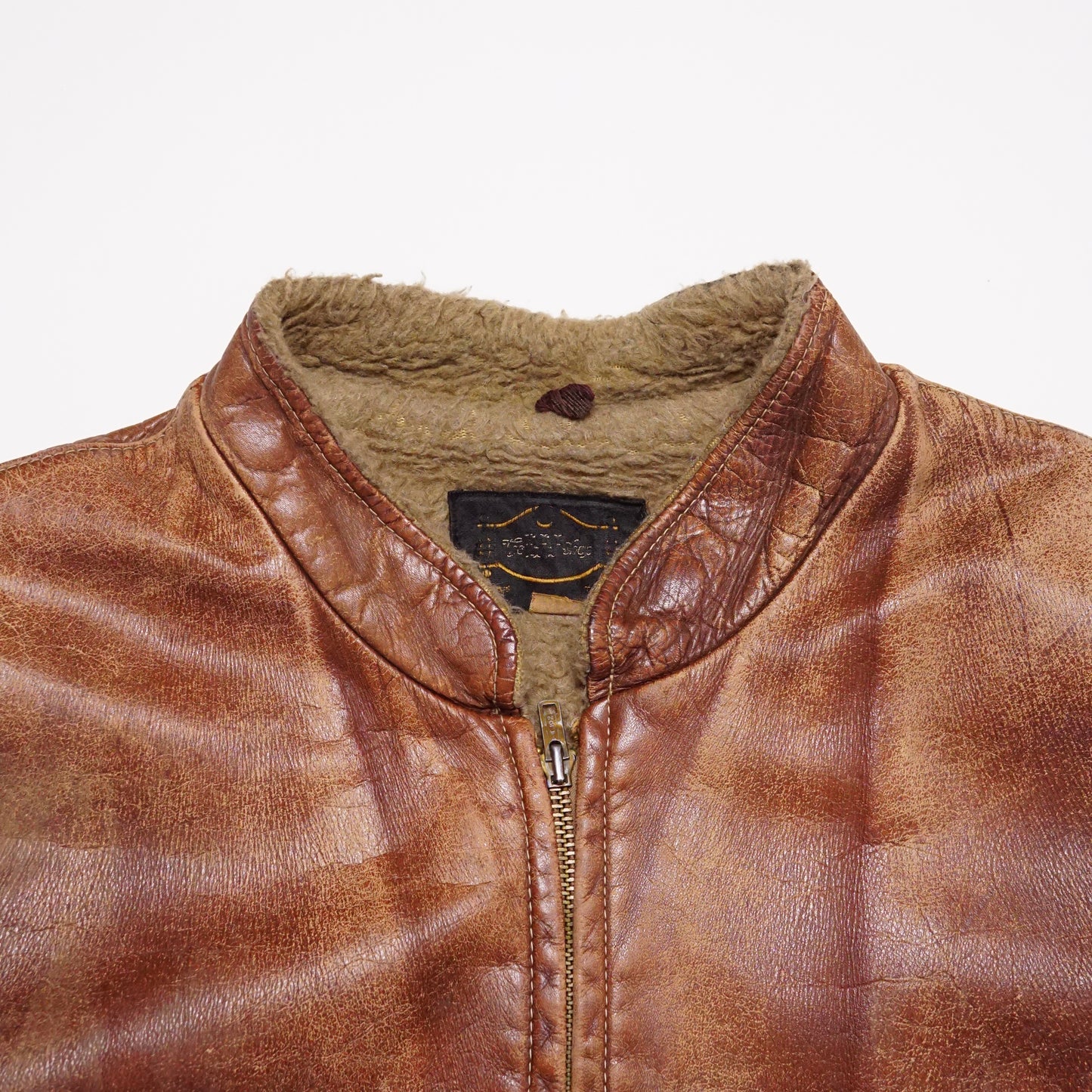 1970s Towncraft Leather Jacket "Brown" Size: L/XL