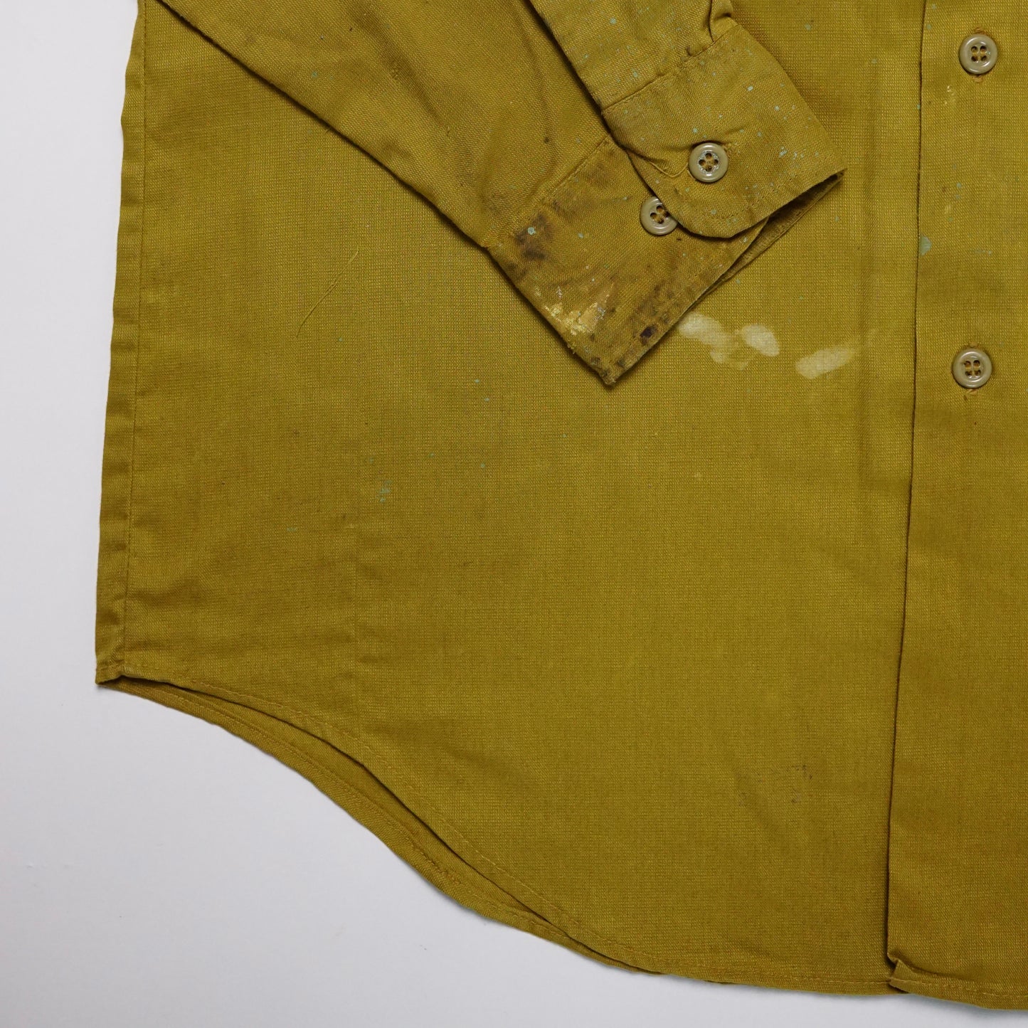 1970s Big Mac Work Shirt "Paint Splatter" Size: M/L
